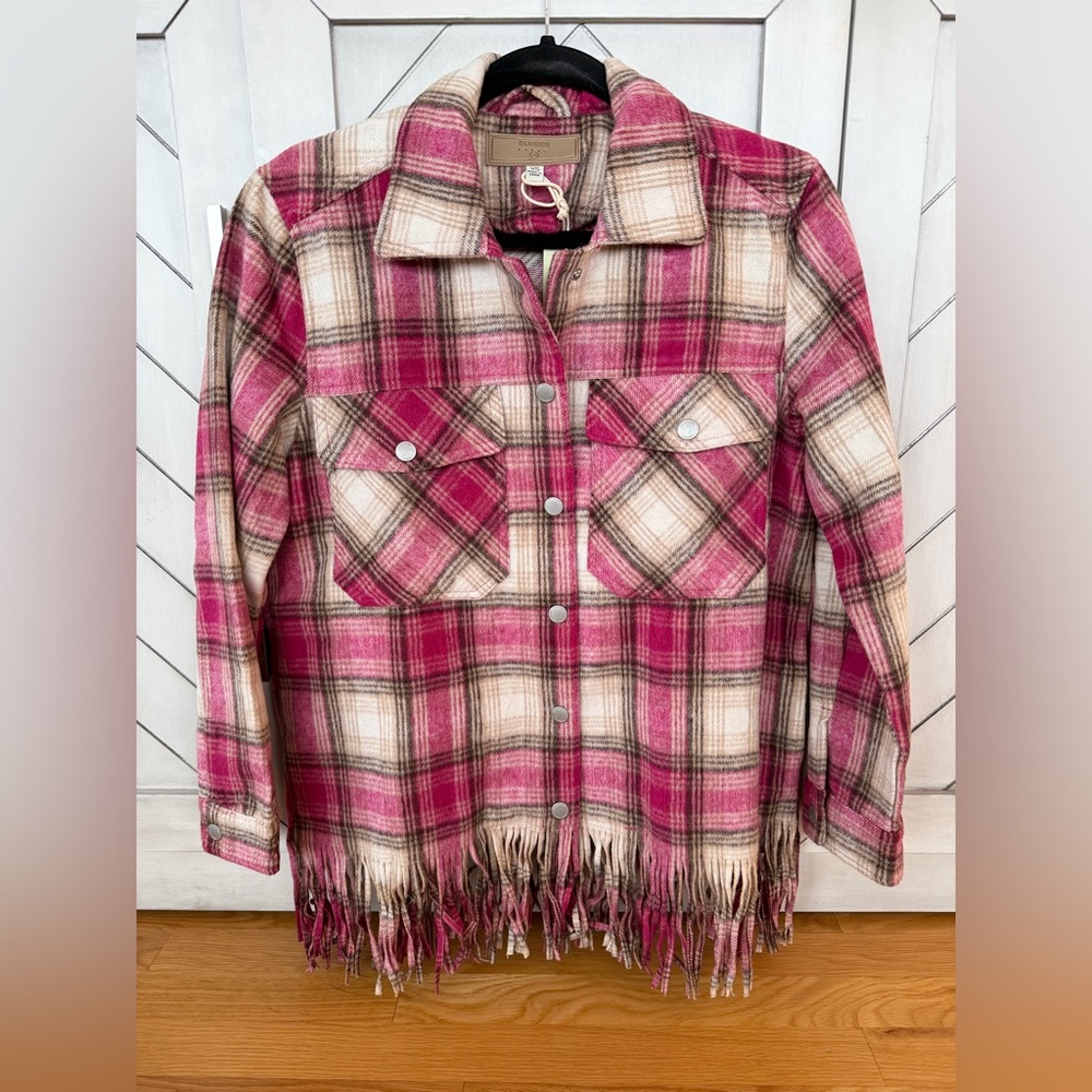 Blank NYC XS ‘Woodstock’ Fringe Shacket